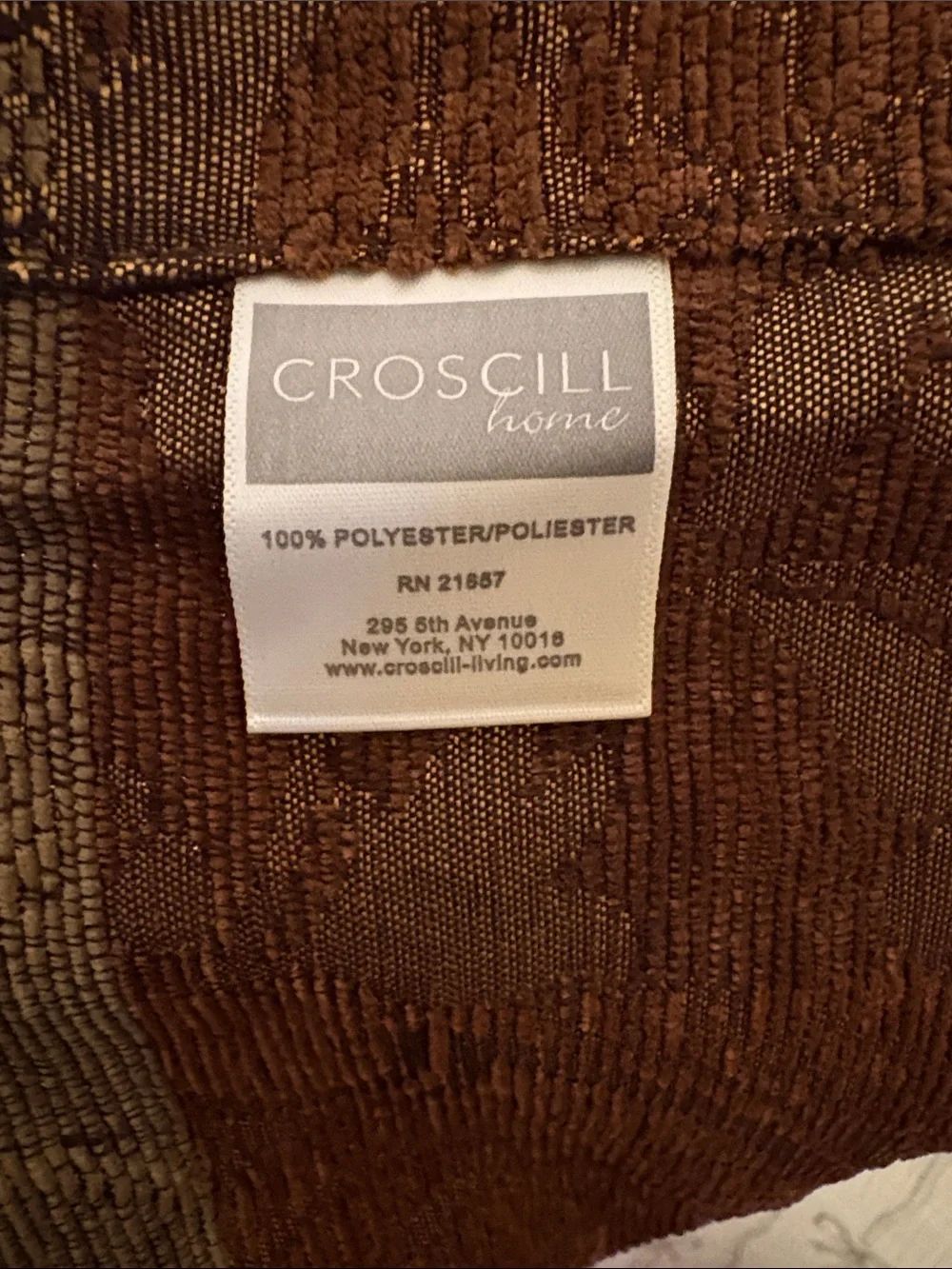 Crossbill home shower curtain Burgundy & Gold